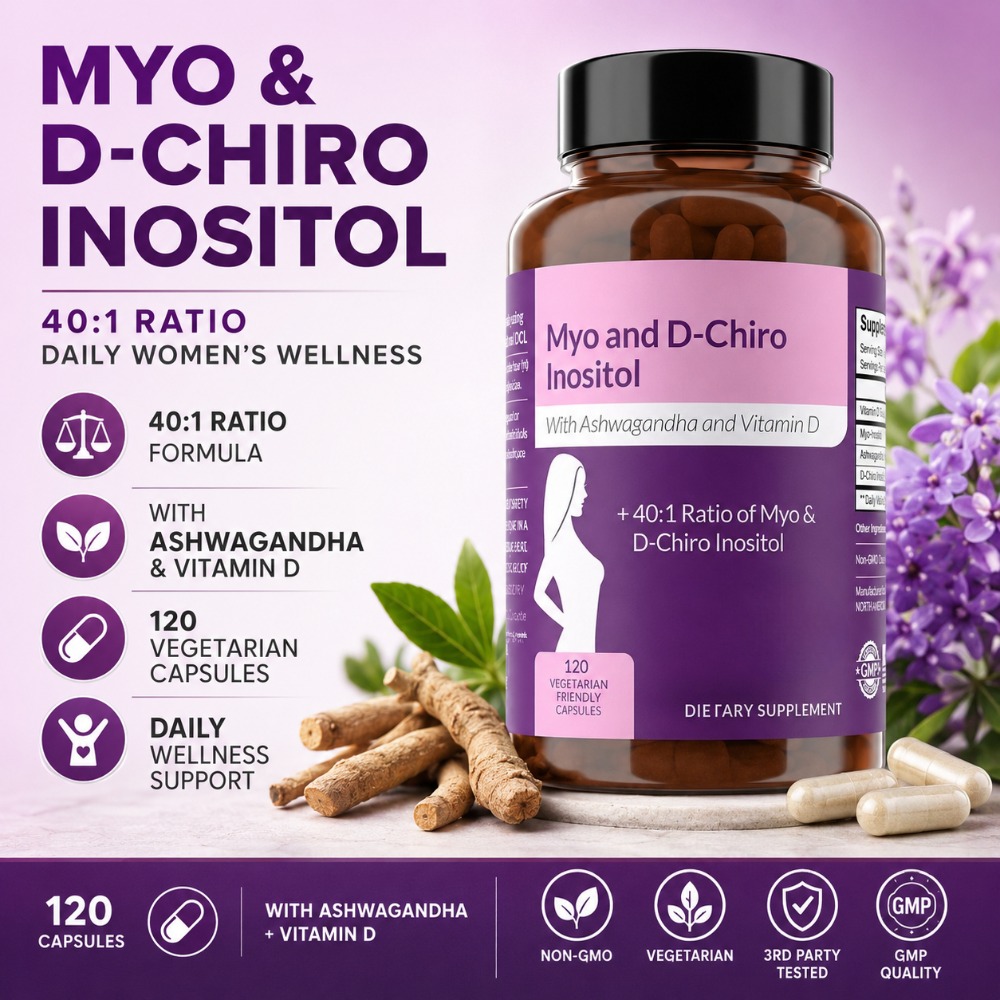 Ginkgo Biloba Extract - 40:1 Kapsul Myo-Inositol dan D-Chiro Inositol,