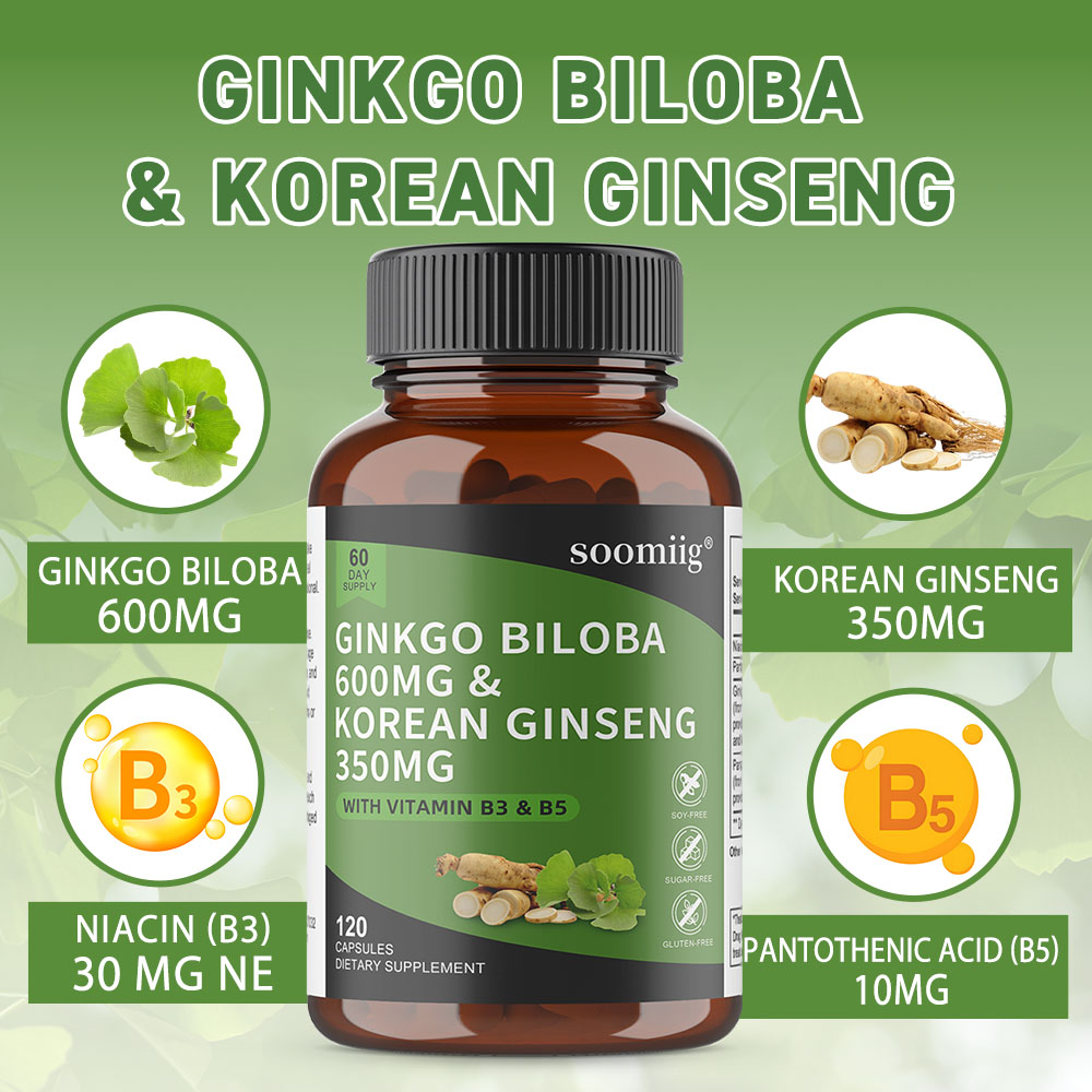 Kapsul Ginkgo Biloba & Ginseng - Ginkgo Biloba Extract ulasan dan harga