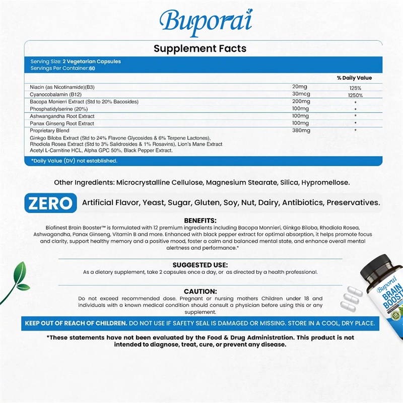 Suplemen Penguat Otak - Memori - Ginkgo Biloba Extract ulasan dan harga