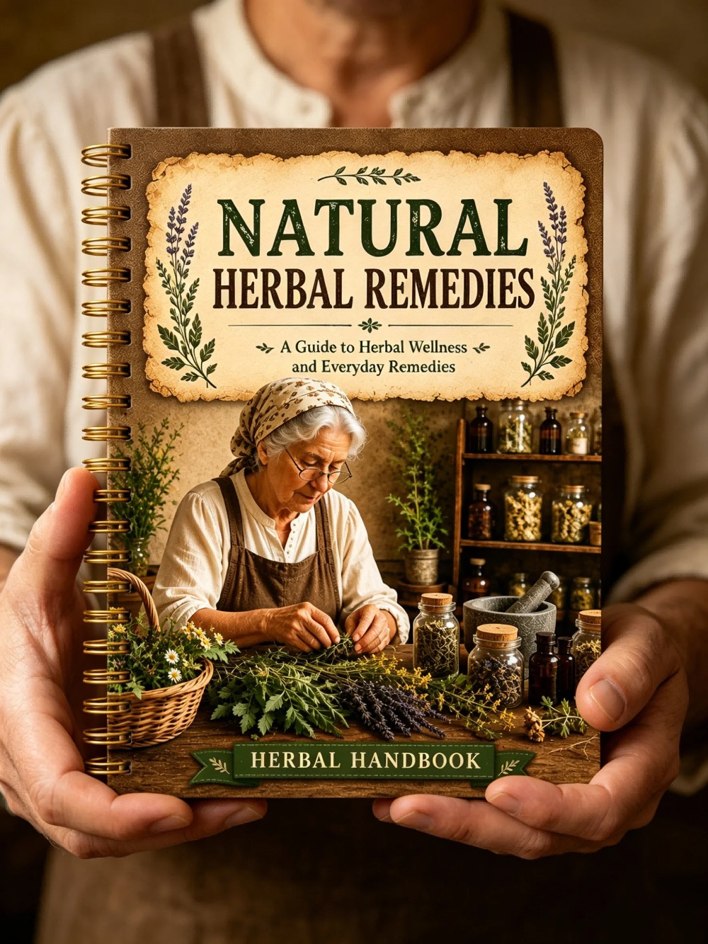 Buku Catatan A5 Desain Vintage - Herbal Wellness Recipes ulasan dan harga