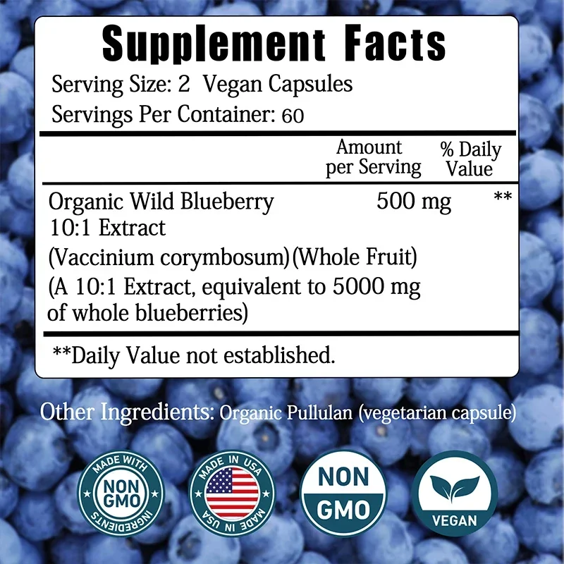 Wild Blueberry - Meningkatkan  - Ginkgo Biloba Extract ulasan dan harga