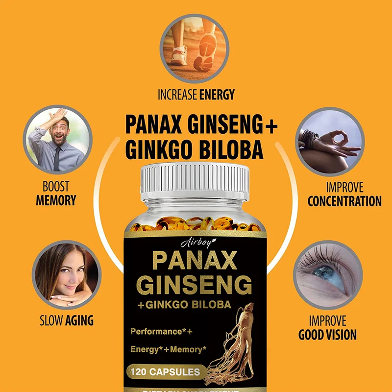 Kapsul Panax Ginseng + Ginkgo  - Ginkgo Biloba Extract ulasan dan harga